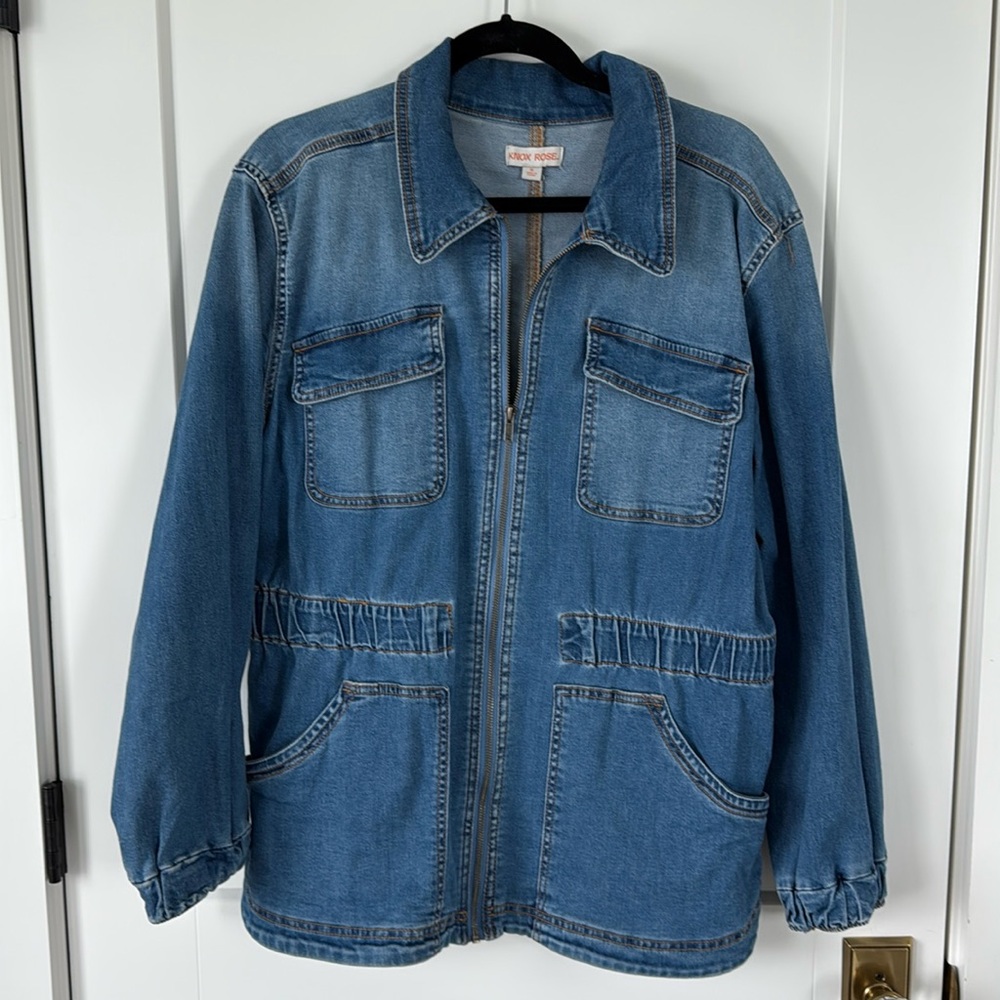 Knox Rose zip up denim jacket